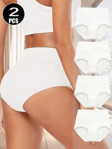 2pcs Disposable Women's High Waist Panties, Soft, Comfortable, Breathable, High Elasticity, Tight High Waist Design - Two-piece set - View 7