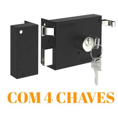 Fechadura Para Portão 4 Chaves Soprano