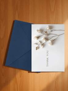 1张精美3D纸艺白玫瑰贺卡，自然简约米色背景，饰以干枯枝条，“谢谢！”竖版设计，适用于表达感谢、节日祝福、一般艺术情感卡片（包含1张卡片和1个信封，尺寸为4.3英寸 x 6.3英寸）。 - 款式B - 查看 24