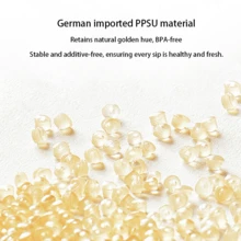 1pc/2pcs/3pcs 180ml PPSU Newborn Baby Bottle, 5cm Diameter, Anti-Colic Design Silicone Nipple, , Heat & Drop Resistant, Infant Mini Feeding Bottle - Multicolor - View 5