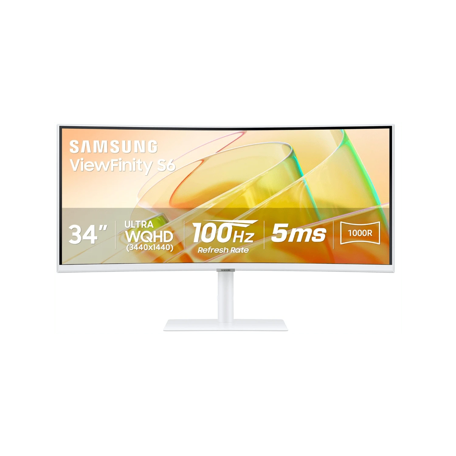 Samsung 34 ViewFinity S65TC Ultra-WQHD 100Hz AMD FreeSync HDR10 Curved Monitor - trắng - Xem 1