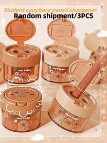 1/3/8 chiếc gọt bút chì hình chuột hamster dễ thương, màu sắc và kiểu dáng ngẫu nhiên, văn phòng phẩm cao cấp, thiết kế nắp lật sáng tạo, trang trí độc đáo, đồ dùng học tập thú vị và quà tặng giáo viên, văn phòng phẩm mềm mại cho học sinh, gọt bút chì để bàn di động, thích hợp cho lễ tốt nghiệp, tựu trường (không có hộp đóng gói) - Nhiều màu - Xem 11