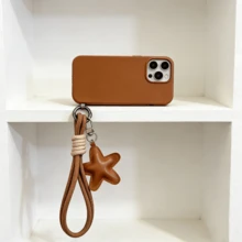 1pc Handmade Cute Star Shaped Bag Charm, Keychain, Minimalist Elegant Phone Pendant - Star Design - View 7