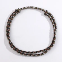 1 件手工波西米亚编织绳脚链，海洋度假风格，幸运夏日海滩礼物，女士冲浪者脚链，最佳朋友礼物 - 彩色 - 查看 24