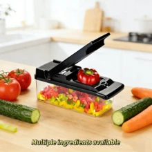 Máy thái rau củ đa năng 14 trong 1 màu đen - Thiết kế đáy chống trượt, dễ sử dụng và vệ sinh, chất liệu ABS kèm hộp đựng, dụng cụ cắt thái nhà bếp - Công cụ chuẩn bị thực phẩm đa năng dành cho đầu bếp tại gia. - Nhiều màu - Xem 5