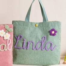 Personalized Name Handbag, Name Tote Bag, Party Gift, Birthday Gift, Mother's Gift, Outdoor Picnic Bag - Multicolor - View 13