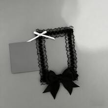 Porta-cartões elegante de renda (1 unidade), ideal para fotos de 7,6 cm, cartões de celebridades, retratos, mini cartões, cartões Gachapon, carteirinhas de estudante, decoração com laço artesanal, itens colecionáveis de personagens de anime/desenho animado, produtos para fãs de ídolos, capas para fotos, porta-cartões Lolita transparente. - A - Ver 15