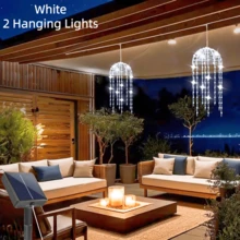 YEYAYU 一套,2/4 件装太阳能户外水母灯,128/256 颗 LED 灯珠,8 种闪烁模式,适用于庭院、遮阳伞、屋檐、花园、树木、帐篷、户外照明、圣诞装饰 - 水母形狀 - 查看 18