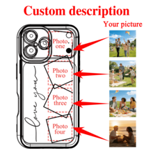 Personalized Custom Photo Phone Case Compatible With IPhone 17 16 15 14 13 12 11 Pro Max And Plus Series Custom Image Printed Protective TPU Anti-Scratch Case Compatible With IPhone 17 Cover Stylish Slim Anti Drop Mobile Phone Cover Daily Gift For Family And Friends - Silver - View 12