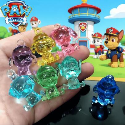 Paw Patrol 6pcs/24pcs Series Resin Mini Animal Figurines, Cute Dog Shaped Decor, No Power Required, Suitable For Rubble, Chase, Rocky, Zuma, Skye, Everest, Tracker, Tuck, Ella, Rex, WildCat, Liberty Characters, Ideal For Garden, Party, Micro Landscape, Aquarium Decoration, Great For DIY Crafts, Gardening, Potted Plants, Car And Party Decoration (Product May Differ From Image)