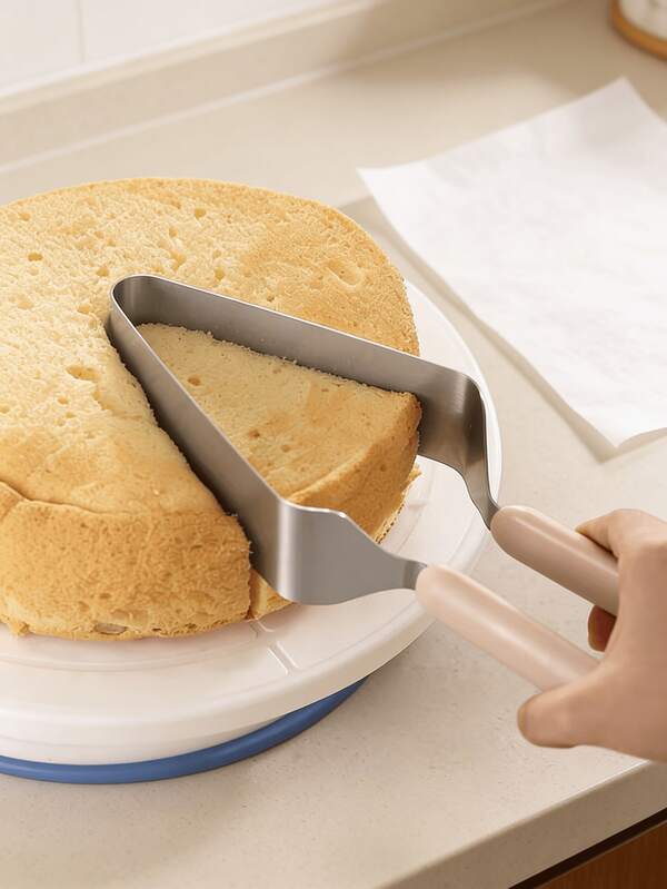 1pc Multifunctional Cake Cutter And Transfer Clamp With Ergonomic Handle, Cake Divider, Durable Baking Accessory Suitable For Home Kitchen, Wedding, Birthday Party, Cheesecake, Pizza Cutting, Baking Tool