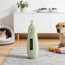 1个静音宠物指甲磨甲器，带LED灯，2档速度可调，Type-C充电式，适用于猫狗指甲修剪器，低震动电动美容工具，适用于小型、中型和大型宠物 - 查看 6