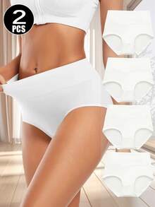 2pcs Disposable Women's High Waist Panties, Soft, Comfortable, Breathable, High Elasticity, Tight High Waist Design - Two-piece set - View 6