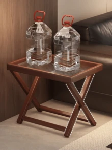 1 chiếc bàn phụ gấp gọn, khay ăn nhẹ cho ghế sofa phòng khách, bàn trà di động, bàn làm việc ngoài trời. - Bàn gấp bằng gỗ nguyên khối - Xem 5