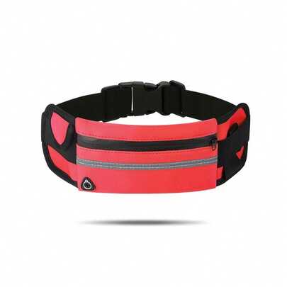 1pc Creative Sports Waist Bag, Waterproof Shock-Absorbing Wearable Phone Pouch, Outdoor Cycling Running Essential Bottle Holder, Blue/Red/Black/Gray