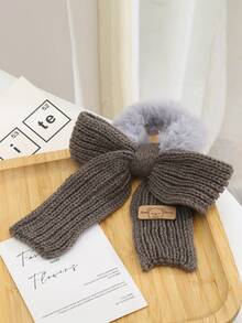 1个秋冬针织蝴蝶结发圈，可爱蓬松发绳发饰，家居美容女士配饰礼品，头饰马尾辫发圈发饰 - 彩色 - 查看 15