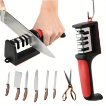 SOKANY 1. Dụng cụ mài dao chuyên nghiệp đa năng cấp độ 4 - Thép vonfram, nhựa ABS và gốm sứ - Dễ dàng treo, đồ dùng nhà bếp, đồ dùng gia đình mùa hè, quà tặng Ngày của Mẹ. - Khác - Xem 2