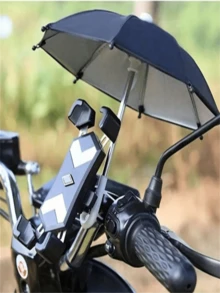 2pcs/Set Phone Sun Umbrella, Phone Anti-UV Sun Umbrella - Universal Adjustable Cute Pig Suction Cup Holder, Outdoor Phone Sun Shade, Outdoor Anti-Glare Phone Stand Sun Visor, Travel Essential - Multicolor - View 9