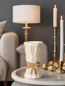 这款波西米亚风多功能蝴蝶结花瓶是家居装饰的理想之选，适合摆放在架子、桌子或客厅中。（实物尺寸略小，请在购买前注意） - 1PC - 查看 3