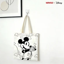 MINISO X Disney Mickey Mouse Canvas Tote Bag - Cute Reusable Shopping Bag For Daily Use - 1pc - View 3