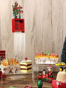 6pcs Transparent Acrylic Jewelry Display Stand, Sneaker Display Rack, Candy Display Shelf, Action Figure Model Display Rack - Clear - View 7