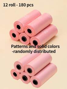 10/12 Túi đựng chất thải cho thú cưng màu hồng, túi in hình phân chó, túi vệ sinh khi dắt chó đi dạo ngoài trời. - Nhiều màu - Xem 13