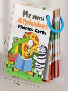 27pcs Alphabet Phonics English Learning Flashcards, Letter Pronunciation & Word Cards, Preschool Early Education Teaching Tool, Suitable For Toddler Learning, Teachers, Home Schooling, Learning Gift, Holiday Gift - Multicolor - View 8