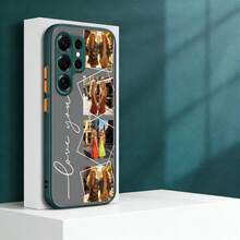 Personalized Custom Name Phone Case Compatible With Samsung Galaxy S26 S25 Plus And Ultra Series Custom Initial Printed Protective TPU Case Compatible With Samsung Galaxy S26 S25 Plus And Ultra Cover Stylish Slim Bumper Protection Edge Raised Anti Drop Mobile Phone Cover Daily Gift For Family And Friends - Blue - View 7