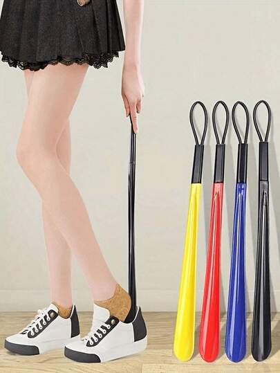 1pc Long Handle Shoe Horn, Extended Household Shoe Horn Suitable For Men & Women, Portable Travel Shoe Horn For Daily Use, Gift, Gardening Tool