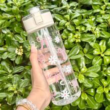 HILAKE 1 bình nước tái sử dụng 14oz, 20oz, 27oz in hình nơ và hoa cúc - Lý tưởng cho phòng tập thể dục, văn phòng, lễ hội, tiệc bãi biển, sinh nhật, đám cưới, kỷ niệm, Ngày của Mẹ và mùa hè. - Nhiều màu - Xem 5