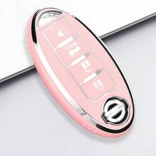 4-Button Car Key Fob Cover, Soft TPU Key Fob Case, Key Chain Holder, Compatible With Nissan Altima Sentra Maxima Rogue Armada Pathfinder Infiniti Smart Remote Control, Gift - one-size - View 8