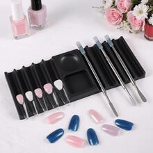 Dual Form Holder Plastic Pen Stand For Nail Art Tools Nail Brush Holder Storage Nail Extension Molds Holder - Multicolor - View 1
