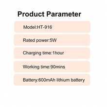 1pc USB Rechargeable Electric Shaver, Men's Dual Mesh Shaver, Floating Shaving Head, Sideburns Trimmer - Multicolor - View 7