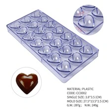 34pcs Chocolate Mold Set With 100pcs Chocolate Lollipop Sticks, Home Kitchen Chocolate Candy Baking Tools, Pastry Making Supplies - Clear - View 35