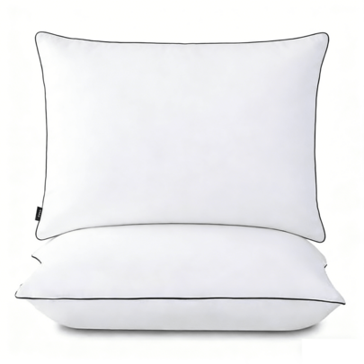 TAIMASI Standard Size Bed Pillows For Sleeping Set Of 2, 2 Pack Great Support Luxury Hotel Pillows For Side, Stomach And Back Sleepers. - Perfect For Christmas, New Year's, Valentine's Day, Mother's Day, And Housewarming Gifts