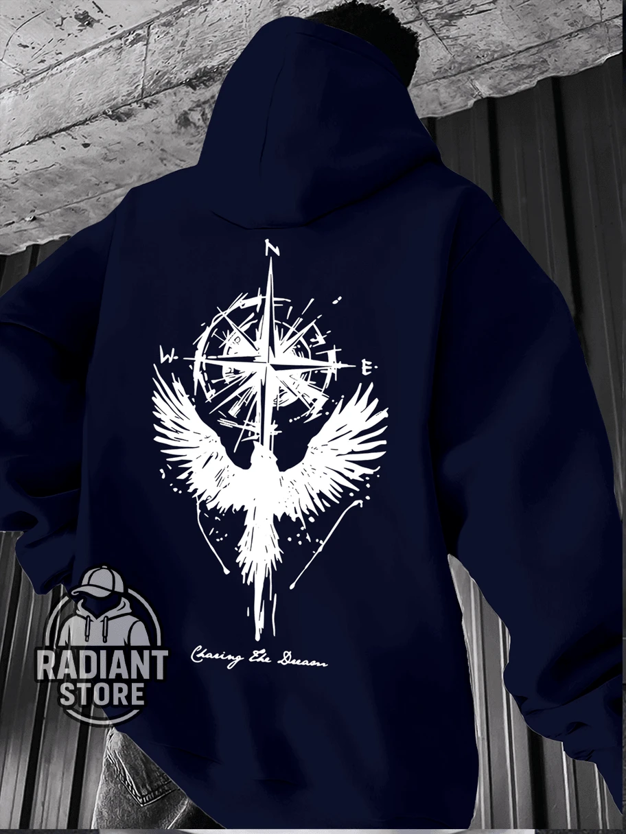 Comfortable Basic Sweatshirt For Everyday Wear Angel Wings Gothic Art Streetwear Urban Culture Street Fashion Street Graffiti Tagging Skater Skateboarding Unisex Men's Women's Sweatshirt 50% Cotton 50% Polyester Top Premium Streetwear New Release Immediate Shipping Various Colors!! - 藏蓝色 - 查看 1