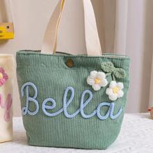 Personalized Name Handbag, Name Tote Bag, Party Gift, Birthday Gift, Mother's Gift, Outdoor Picnic Bag - Multicolor - View 26