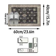 1pc Luxury Moroccan Vintage Floral & Striped Faux Wool Area Rug/Carpet/Door Mat/Runner, Suitable For Bathroom, Kitchen, Entryway, Hallway, Bedside, Living Room, Bedroom, Machine Washable, Home Decor - Multicolor - View 19