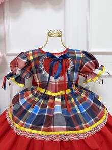 Super Luxury Reinforced Festa Junina Dress In Various Colors - Special Edition - 心 - 查看 5