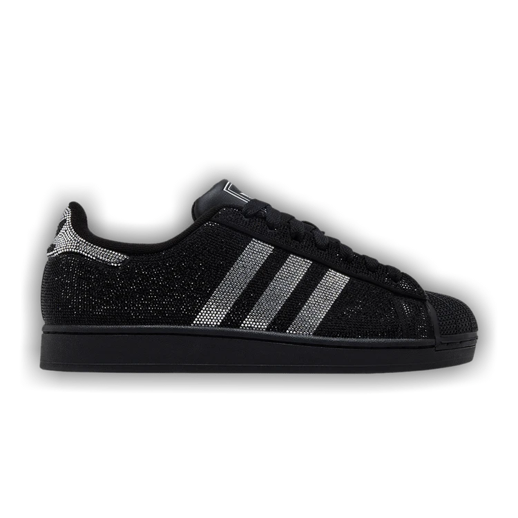 Adidas Adidas Womens Superstar 2 'Rhinestone Black Silver' (Women's Sizes) Core Black/Silver Metallic/ IH4200 Winter New - màu đen - Xem 1