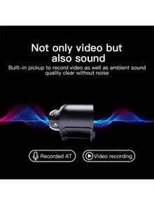 1-3pcs Mini Wireless Hidden Bullet Camera For Home Use, Wireless WiFi Security Surveillance Camera, No Battery Needed USB Powered, With HD Night Vision, Motion Detection, Remote Control Via Mobile Phone, Easy Installation, Suitable For Indoor/Outdoor Pet/Elderly Monitoring, Home/Recording/Evidence Collection. - Black - View 5
