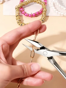 1 chiếc kìm tháo đá đính kèm bằng thép không gỉ, kìm cắt móng tay, dụng cụ làm móng - Nhiều màu - Xem 4