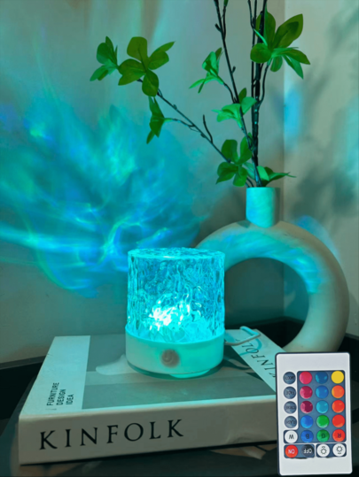 1 đèn chiếu thiên hà LED 16 màu, điều khiển cảm ứng/từ xa, cấp nguồn USB, đèn ngủ phòng ngủ, thích hợp cho phòng ngủ, phòng khách, quà tặng trang trí nhà cửa, tạo không gian lãng mạn.