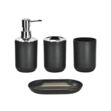 Schwarzes 4-teiliges Set