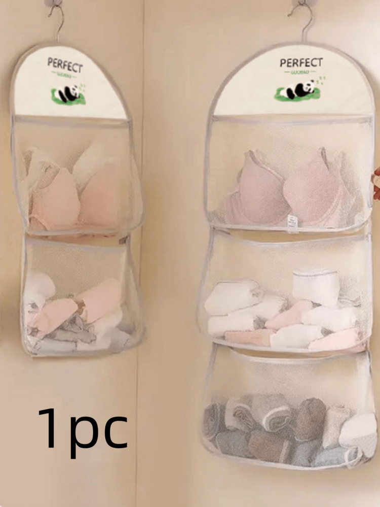 Multi-Layer Hanging Storage Bag, Suitable For Socks, Underwear And Panties, Mesh Hanging Storage Bag Can Be Hung On Wardrobe Door For Easy Organization - View 10