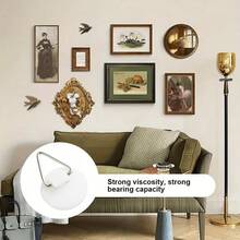 20pcs Plastic Picture Hangers, Invisible Plate Hooks With Adhesive Backing, Modern Design For Kitchen Decor, Durable Wall Mounted - 20Pcs - View 5