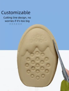 2 Pairs - Unisex Reusable Cushion Forefoot Pads - Anti-Friction Half-Size Insoles - Shoe Size Reducer - Non-Slip Shoe Inserts - Suitable For Sneakers, Casual Shoes, Outdoor, Commute, Sports, Office, Gym, Holiday, Wedding, All Seasons - Multicolor - View 11