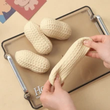 1-5 món đồ chơi bóp hình hạt đậu phộng giúp giảm căng thẳng (Vui lòng kiểm tra bảng kích thước trước khi đặt hàng, có chứa thông tin quan trọng) - Thiết bị giảm căng thẳng giác quan dành cho người lớn, thích hợp cho các tình huống thư giãn tại văn phòng/tương tác trong các bữa tiệc, đồ chơi bóp hình hạt đậu phộng sáng tạo giúp giảm căng thẳng, thích hợp cho văn phòng và trường học, món quà lý tưởng cho sinh nhật, ngày lễ và các buổi họp mặt gia đình. (Có thể có sự khác biệt nhỏ về màu sắc do các lô sản xuất khác nhau) Kiểu đóng gói ngẫu nhiên (Các hạt đậu phộng nhỏ chỉ có một nửa mặt, vui lòng lưu ý nếu bạn quan tâm) - gừng - Xem 4