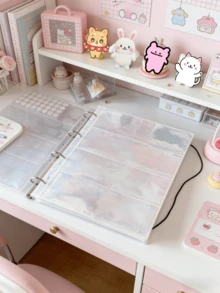Sổ đựng sticker khổ A4, trong suốt, mờ, dạng lưới ngang 3/4. - A4 - Xem 6
