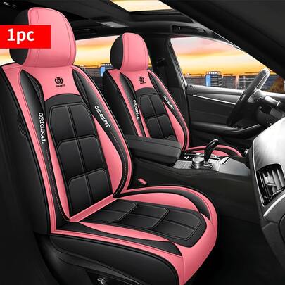 1 pieza Funda de asiento de coche de cuero sintético premium, Protector de asiento de coche de cuero sintético impermeable, Apto para sedanes, SUV y camionetas - Ajuste duradero y cómodo, Accesorios para camioneta | Accesorios de lujo para automóviles | Funda de asiento duradera